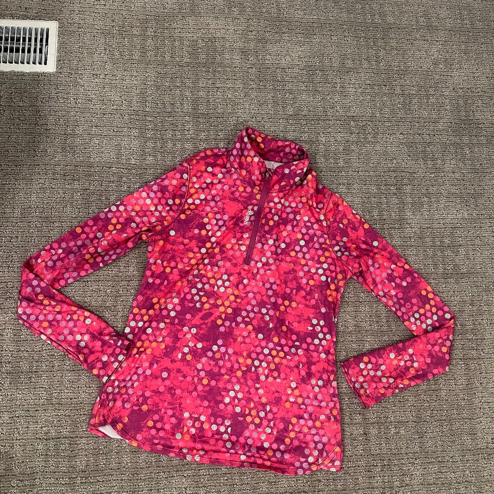 Women’s dri fit long sleeve half zip Reebok size Large